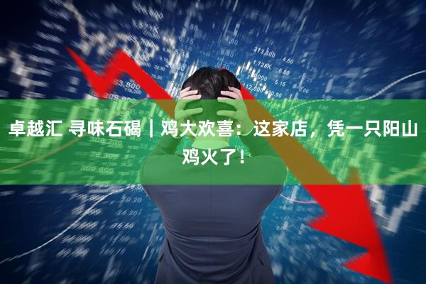 卓越汇 寻味石碣｜鸡大欢喜：这家店，凭一只阳山鸡火了！
